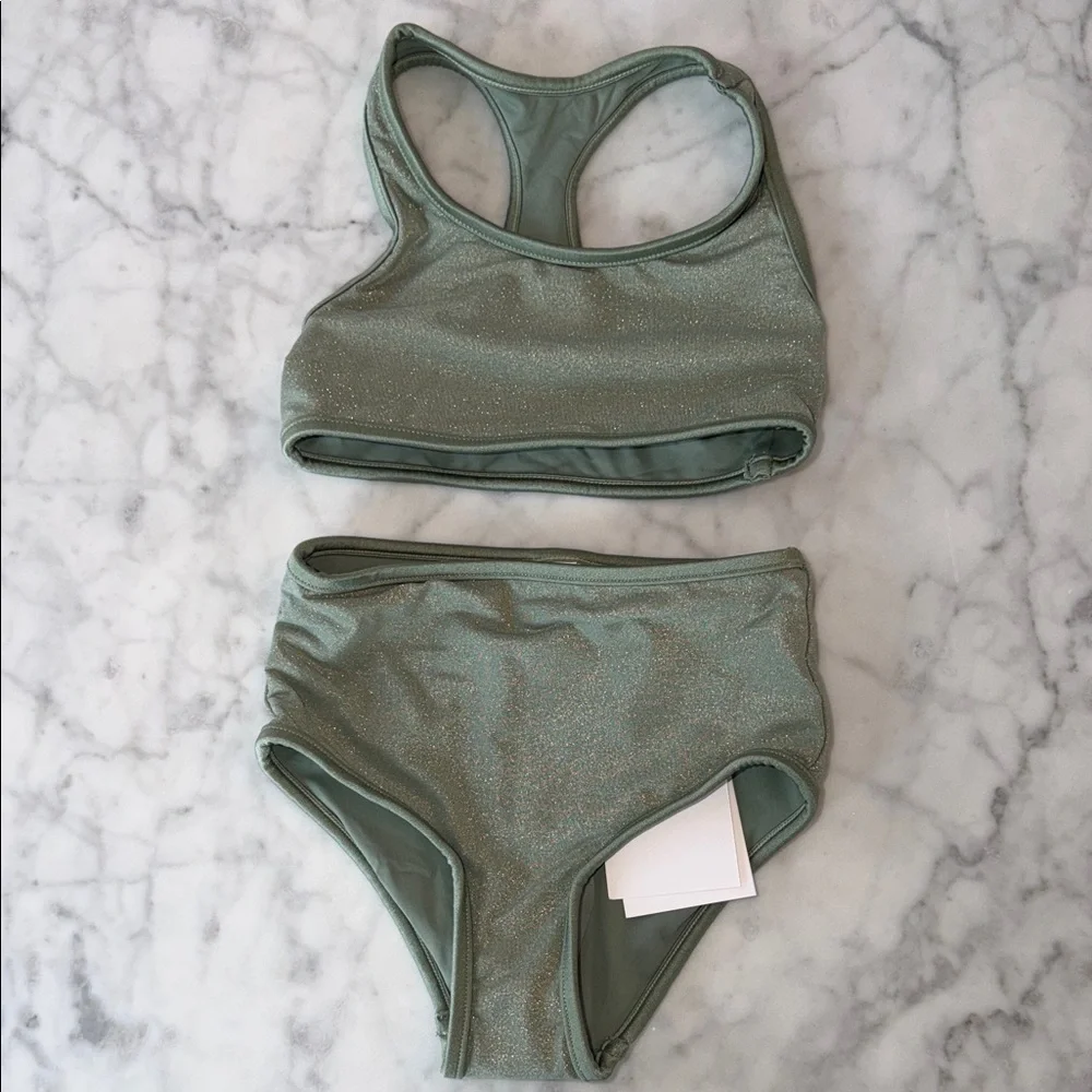 NWT Zimmermann Shimmering Sage Bikini Set 1Y
